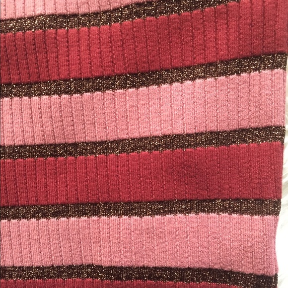 Metallic Stripe Tube Top. - Picture 4 of 5